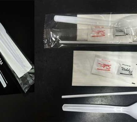 نایلون بسته بندی قاشق و چنگال